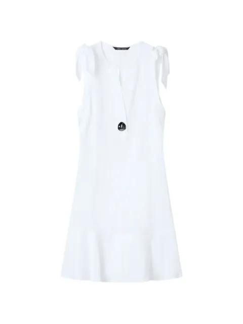 bow-detail ruffled dress by ARMANI EXCHANGE