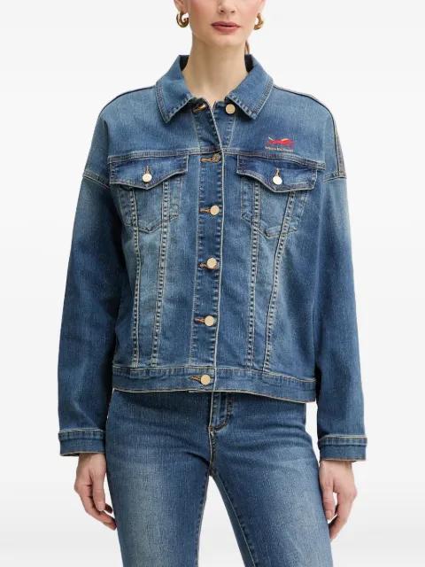 button logo-embroidered jacket by ARMANI EXCHANGE