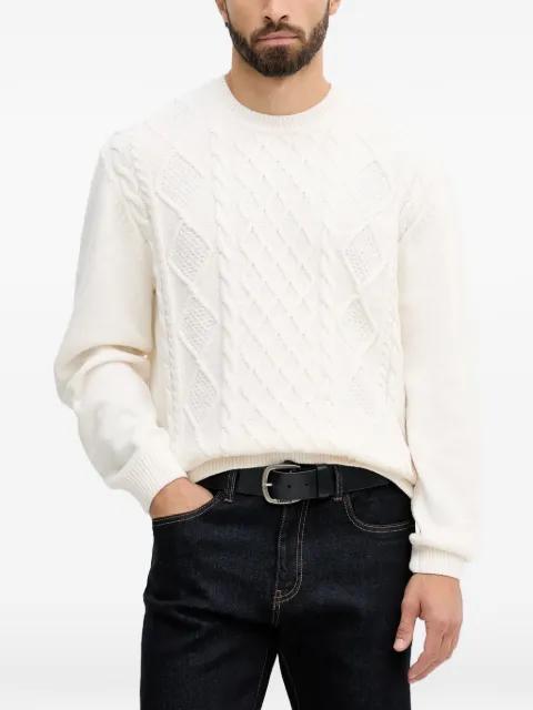cable-knit crew-neck sweater by ARMANI EXCHANGE