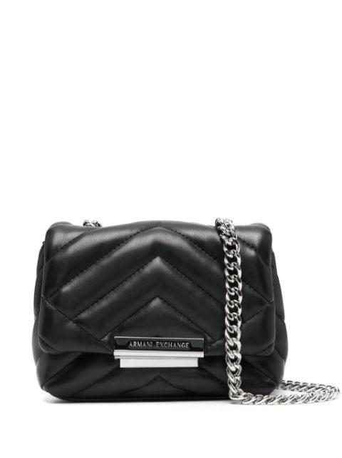 chevron-quilted mini bag by ARMANI EXCHANGE
