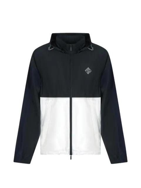 colour-block hoodied jacket by ARMANI EXCHANGE