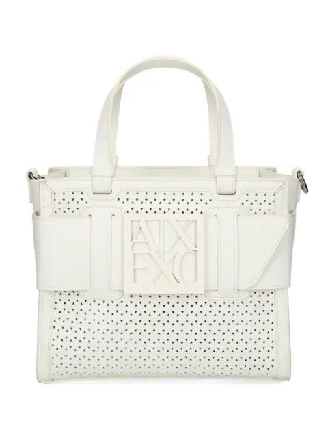 cut-out logo-detail tote bag by ARMANI EXCHANGE