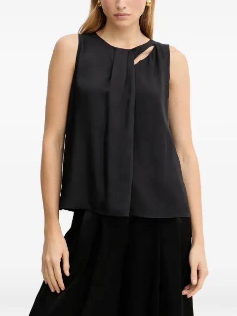 cut-out sleeveless blouse by ARMANI EXCHANGE