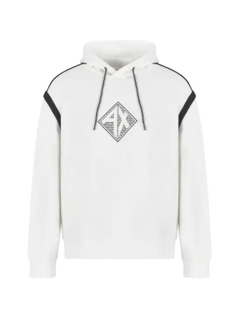 diamond-graphic hoodie by ARMANI EXCHANGE