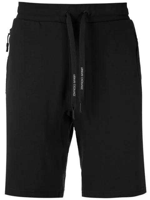 drawstring track shorts by ARMANI EXCHANGE