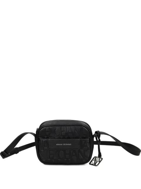 embossed satchel bag by ARMANI EXCHANGE