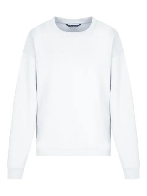 embroidered crew-neck sweatshirt by ARMANI EXCHANGE