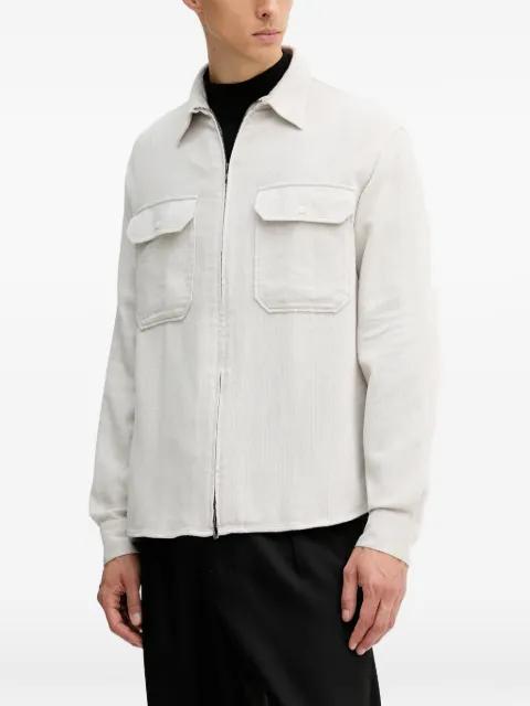 flap-pocket zip shirt by ARMANI EXCHANGE