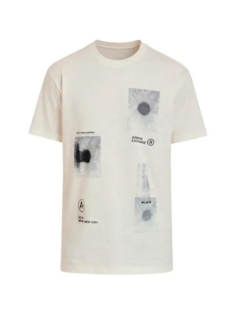 graphic-print crew-neck T-shirt by ARMANI EXCHANGE