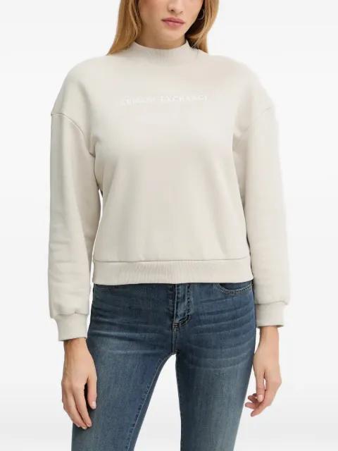 high-neck logo sweatshirt by ARMANI EXCHANGE