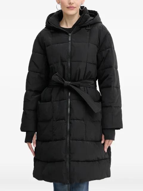 hoodied belted coat by ARMANI EXCHANGE