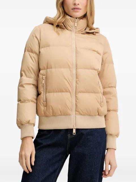 hoodied logo-patch jacket by ARMANI EXCHANGE