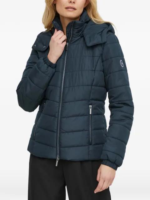 hoodied quilted puffer jacket by ARMANI EXCHANGE