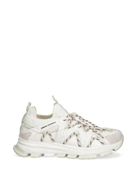 lace-up panelled sneakers by ARMANI EXCHANGE