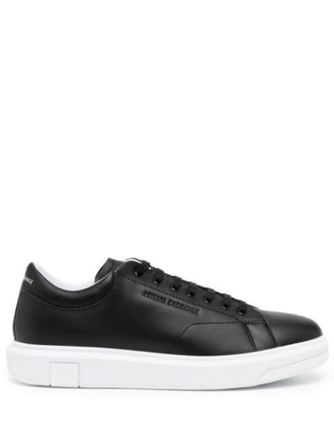 leather low-top sneakers by ARMANI EXCHANGE