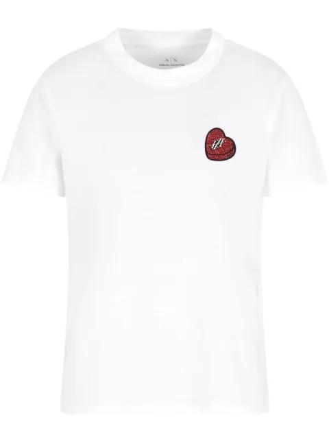logo-appliqué T-shirt by ARMANI EXCHANGE