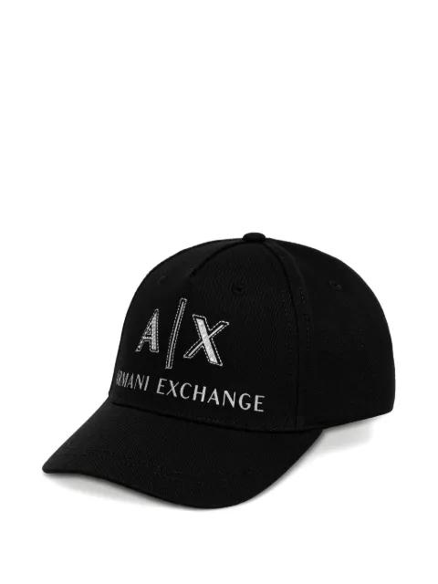 logo-detail basbeall cap by ARMANI EXCHANGE
