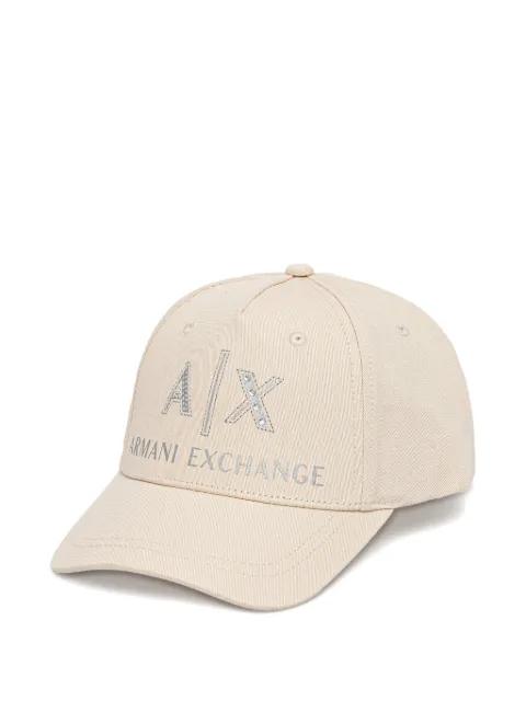 logo-detail baseball cap by ARMANI EXCHANGE
