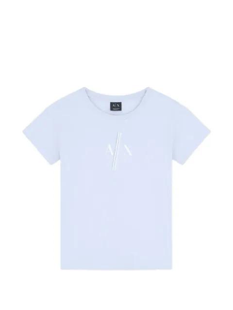 logo-detail cotton T-shirt by ARMANI EXCHANGE