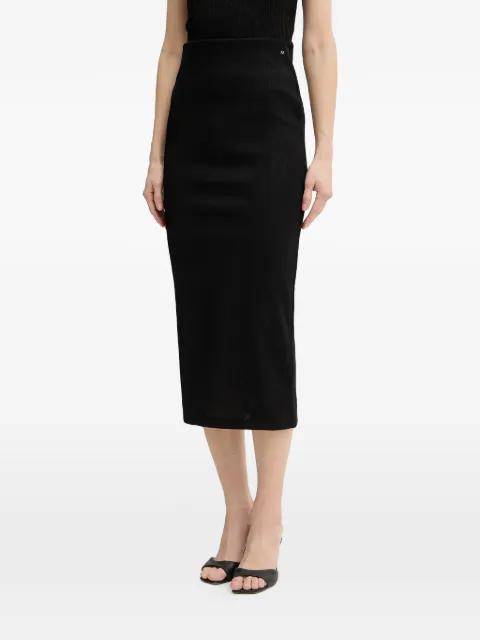 logo-detail pencil skirt by ARMANI EXCHANGE