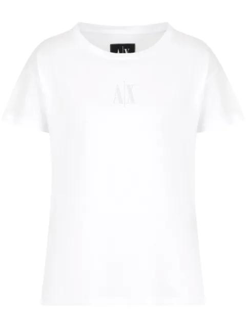 logo-embellished T-shirt by ARMANI EXCHANGE