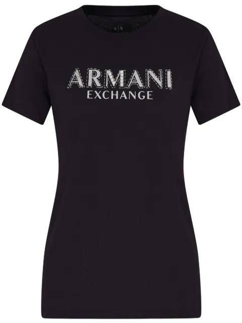 logo-embellished T-shirt by ARMANI EXCHANGE