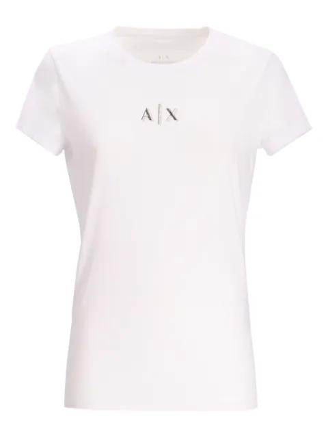 logo-embellished cotton T-shirt by ARMANI EXCHANGE