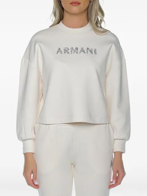 logo-embellished sweatshirt by ARMANI EXCHANGE
