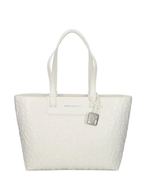 logo-embossed tote bag by ARMANI EXCHANGE