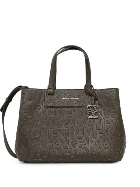 logo-embossed tote bag by ARMANI EXCHANGE