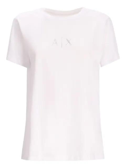 logo-embroidered cotton T-shirt by ARMANI EXCHANGE