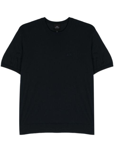 logo-embroidered cotton jumper by ARMANI EXCHANGE