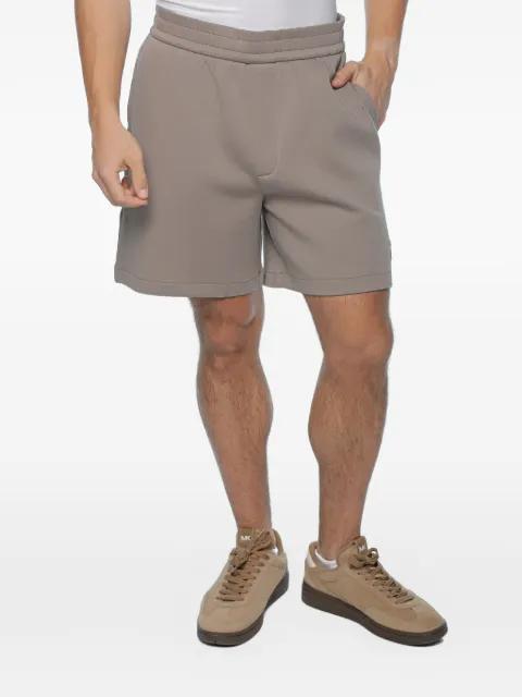 logo-embroidered elasticated-waist shorts by ARMANI EXCHANGE