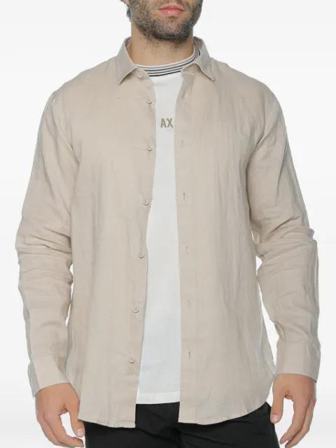 logo-embroidered shirt by ARMANI EXCHANGE