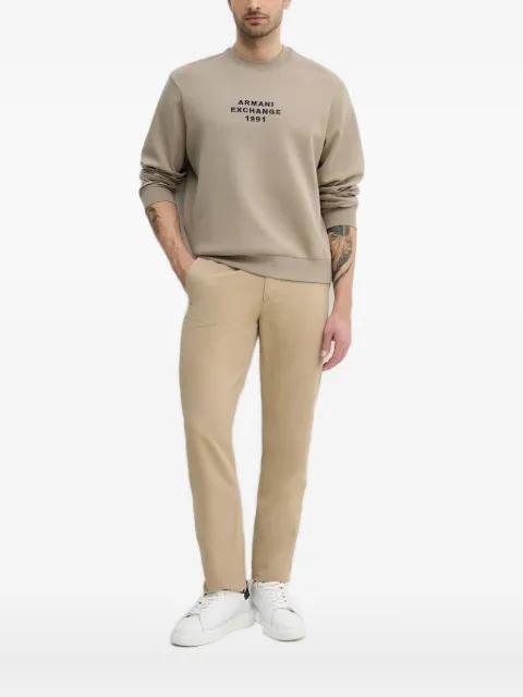 logo-embroidered sweatshirt by ARMANI EXCHANGE