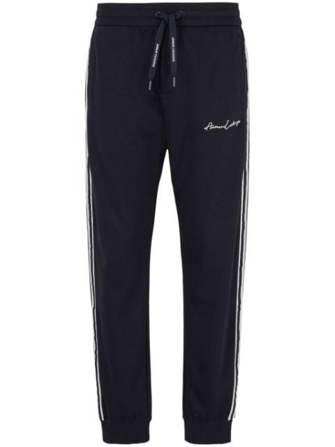 logo-embroidered track pants by ARMANI EXCHANGE