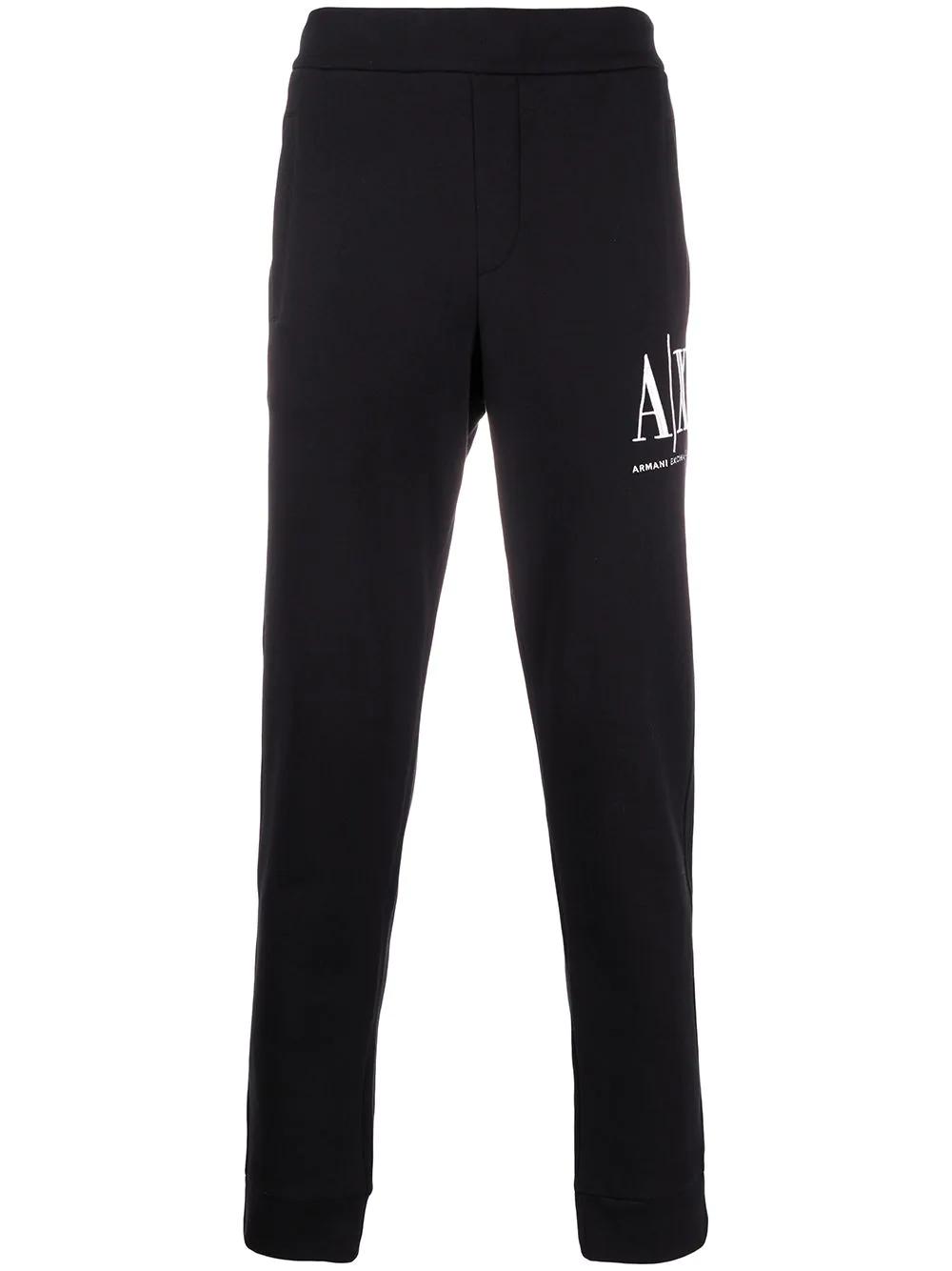 logo embroidered track pants by ARMANI EXCHANGE