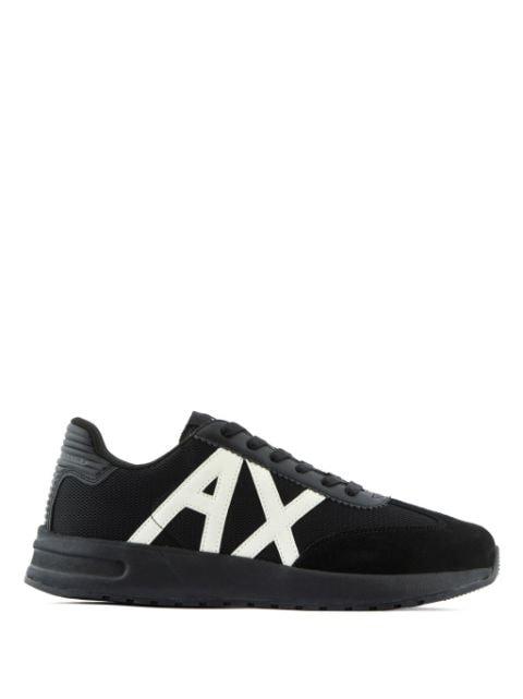 logo-patch panelled-design sneakers by ARMANI EXCHANGE