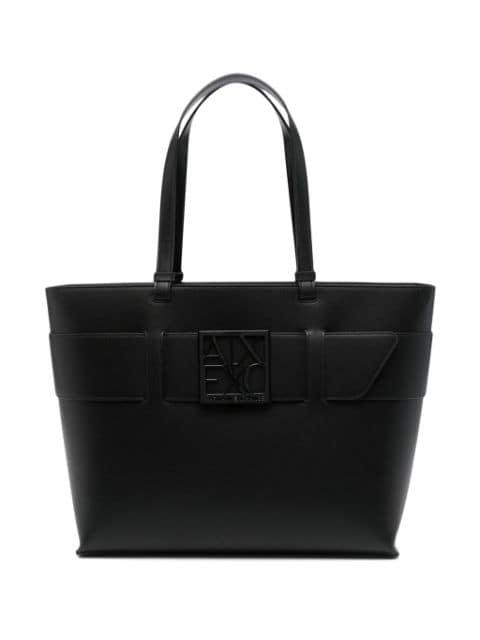 logo-plaque tote bag by ARMANI EXCHANGE