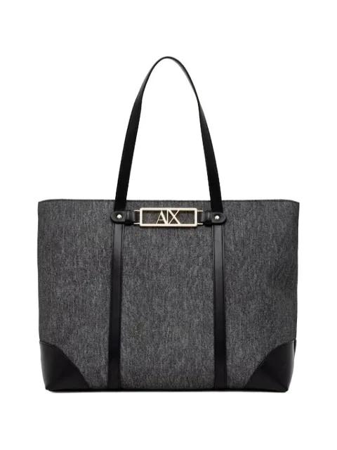 logo-plaque tote bag by ARMANI EXCHANGE