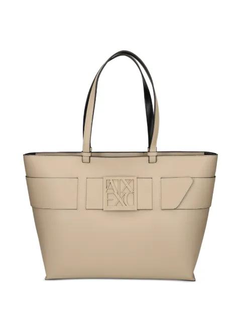 logo-plaque tote bag by ARMANI EXCHANGE