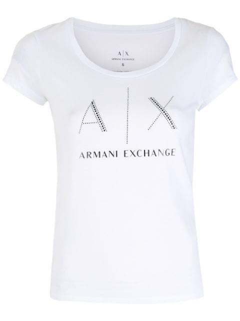 logo-print T-shirt by ARMANI EXCHANGE
