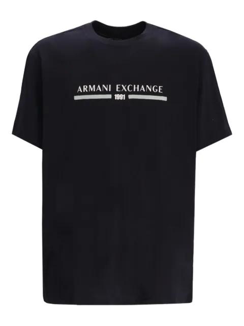 logo-print cotton T-shirt by ARMANI EXCHANGE