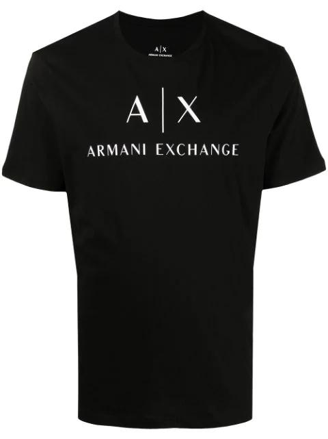 logo-print cotton T-shirt by ARMANI EXCHANGE