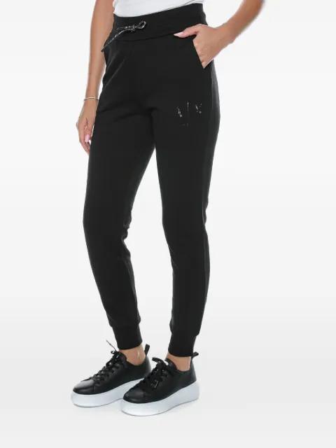 logo-print drawstring track pants by ARMANI EXCHANGE