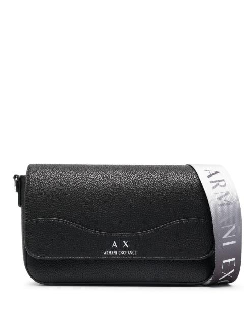 logo-print leather crossbody bag by ARMANI EXCHANGE