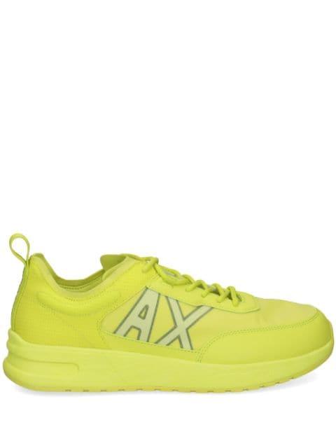 logo-print panelled sneakers by ARMANI EXCHANGE