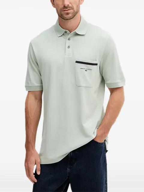 logo-print polo shirt by ARMANI EXCHANGE
