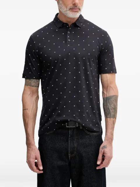 logo-print short-sleeve polo shirt by ARMANI EXCHANGE