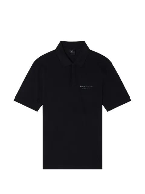 logo-print short-sleeve polo shirt by ARMANI EXCHANGE